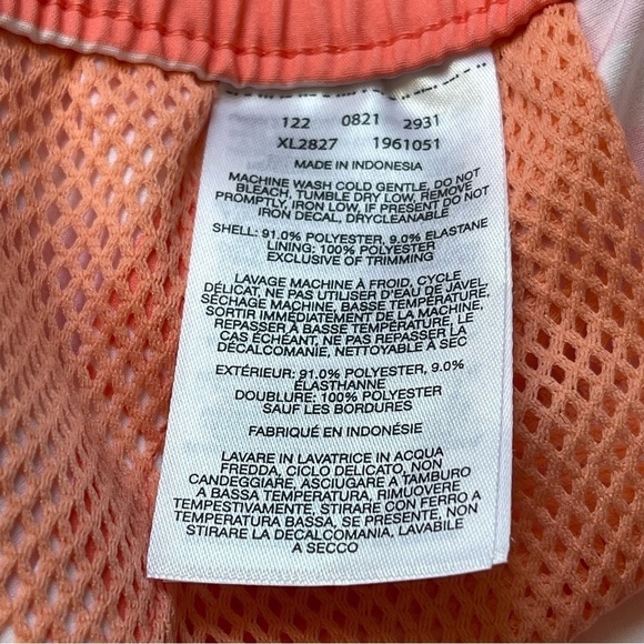 Columbia Women’s Bogata Bay Stretch UPF 50 Print Shorts Size XL Coral Stripe - Picture 9 of 9